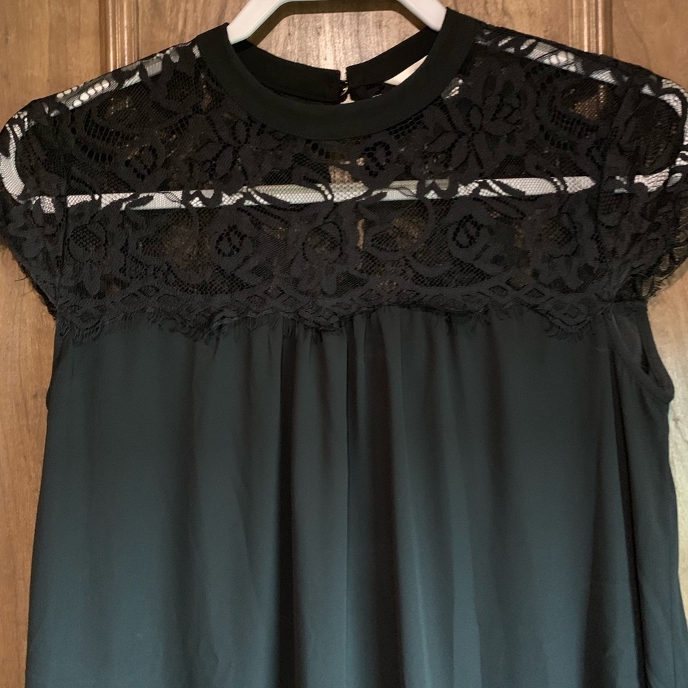 Black Lace Swing Dress